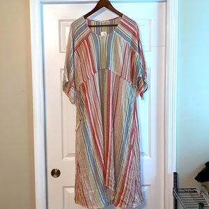 Krazy Kat light striped dress XL